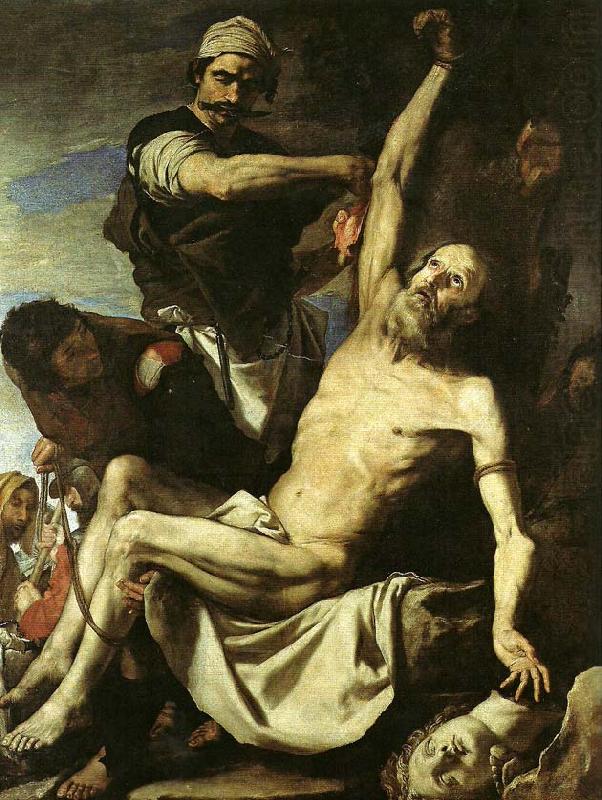 Jusepe de Ribera hans atelje. oil painting picture
